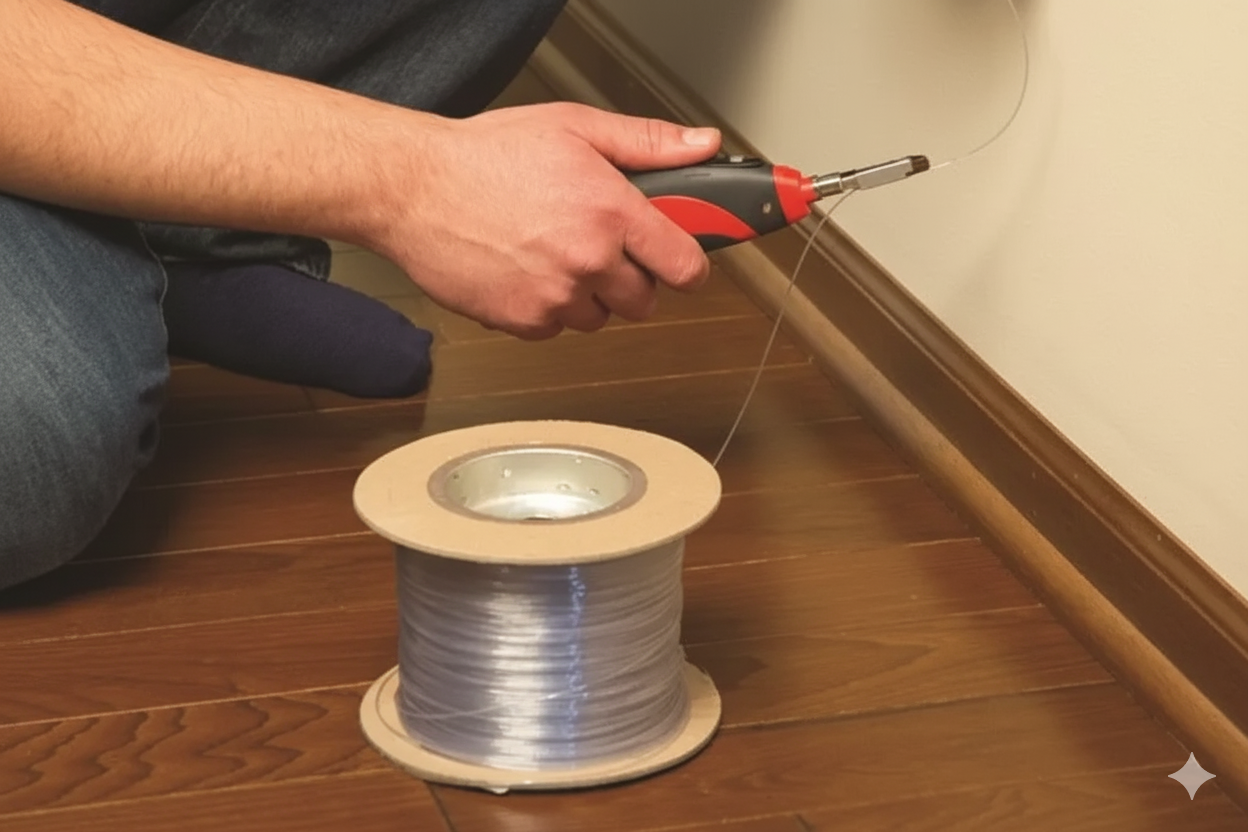 Paano mag -install ng ftth Invisible Fiber Optic Cable?