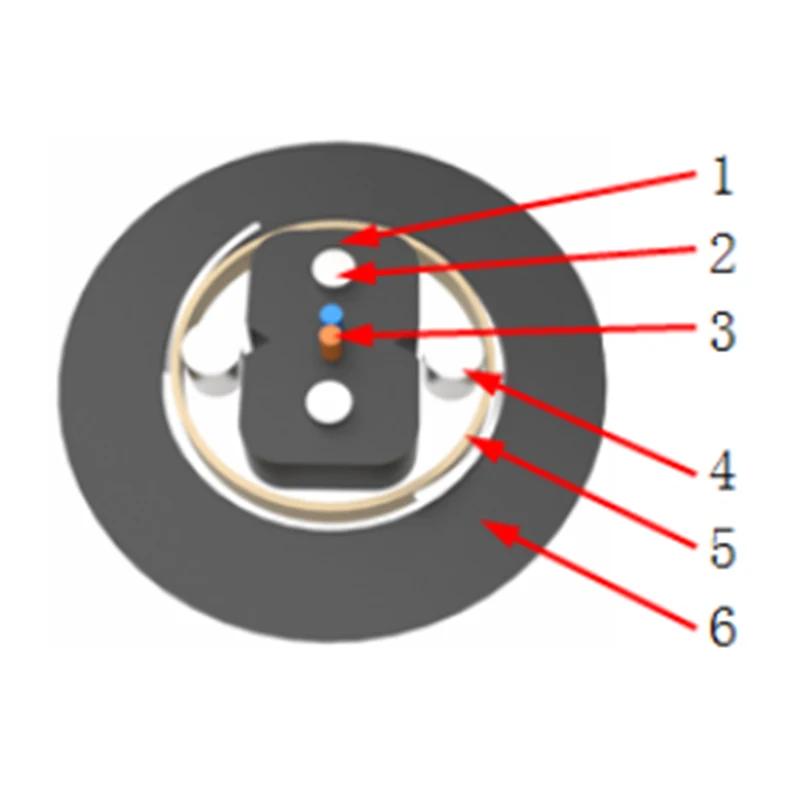 Armored duct bow-type fiber optic drop cable