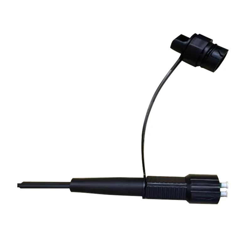 Duplex LC/UPC Waterproof Round Cable Optical Fiber Patch Cords (Accord Mini DLC Connector)