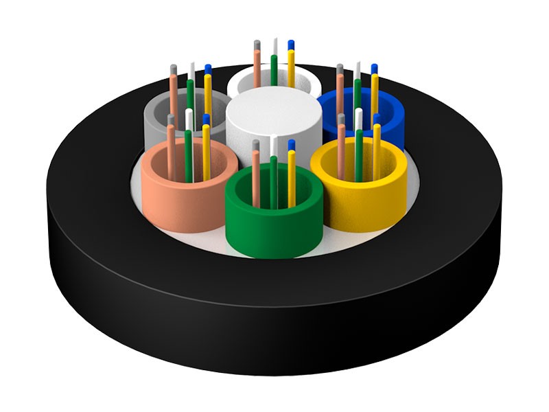 Maluwag na naka-jacket na stranded non-metallic reinforced core non-armored flame-retardant optical cable gyftzy