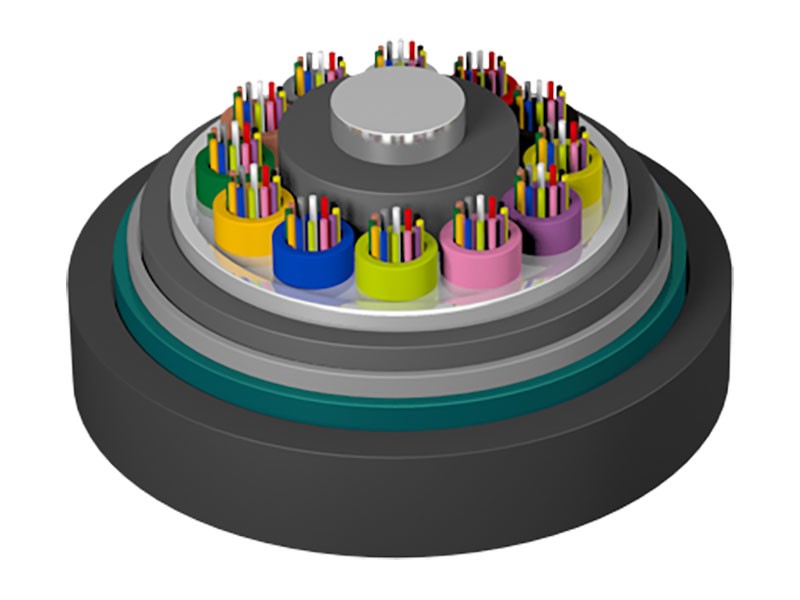 Maluwag na Tube Stranded Reinforced Core Armored Flame Retardant Fiber Optic Cable Gytza53